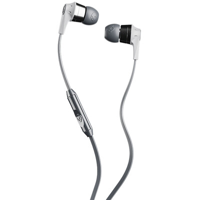 

Череп (Skullcandy) INKD 2,0 In-Ear S2IKY-K610 сотового телефона вызова проводной гарнитуры провод серый