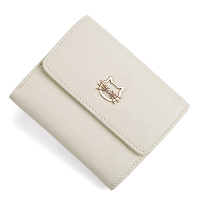 

Woodpecker TUCANO long ladies wallet cow two-layer leather folding dark buckle coin purse wallet WAB1381A-8930 pink