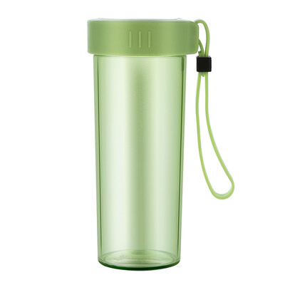 

Fuguang accompanied by carrying a rope fashion colorful leak-proof couple sports plastic cup 380ml apple green WFS1013-380