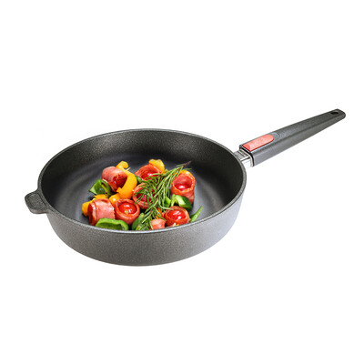 

Germany WOLL Titanium Series 28cm flat-bottomed wok can be disengaged handle non-stick pan 1728NL