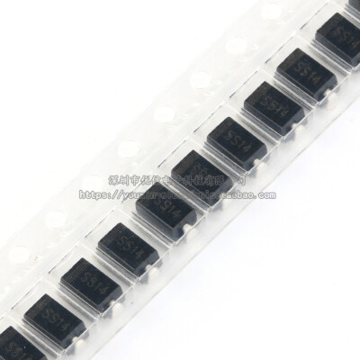 

100pcslot 1N5819 IN5819 ss14 1A 40V do-214ac Schottky diode new original free shipping