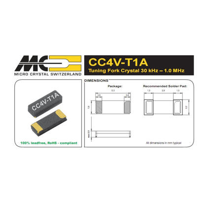 

CC4V-TIA CM519 DST520S 32.768K 32.768KHZ 5*2mm