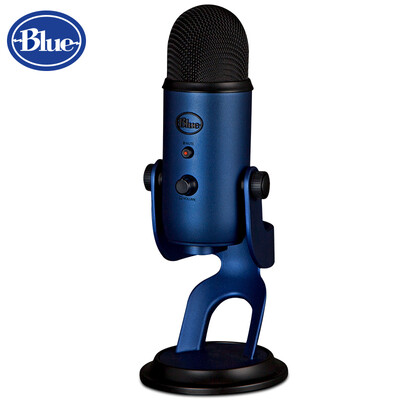 

Blue yeti snow strange USB professional condenser microphone mobile phone game live broadcast singer singing microphone microphone universal K singing it conference recording midnight blue