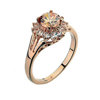 

Yoursfs Engagement Rings Cubic Zirconia Rings Luxurious Jewelry Wedding Ring gold plating Women Ring For Party