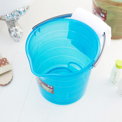 

Jingdong supermarket] Long Shida (LONGSTAR) luxury no cover bucket large capacity 16L thick plastic foot bath barrels l-1296 brown large