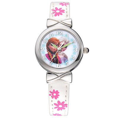 

Дисней (Disney) часы кожа мультфильм смотреть детям смотреть Frozen девушка TZ-21055L1