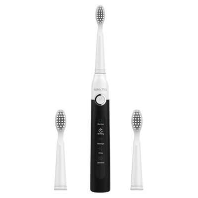 

Saky electric toothbrush adult sound wave toothbrush G2212 (black and white