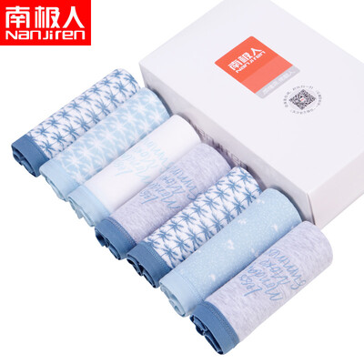 

Antarctic women&39s underwear triangular breathable comfortable printing women&39s large size week women underwear 7 gift box  code