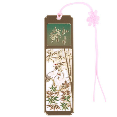 

Shaoxing Culture Chinese Wind Metal Hollow Creative Bookmarks - Chrysanthemum Korea 24K Gold Bookmark Creative Gift Set