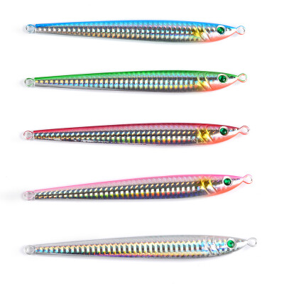 

1PC Jigging Lead Fish 10G / 7CM Metal Jig Fishing Lure 5 Color Paillette Knife Wobbler Искусственная жесткая приманка