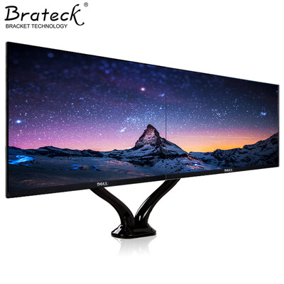 

Brateck LDT09-C024 13-27 in LCD Monitor Monitor Bracket Dual Screen Desktop Telescopic Rotary Lift Display Bracket Arm Multi-Screen Base Pneumatic Bracket