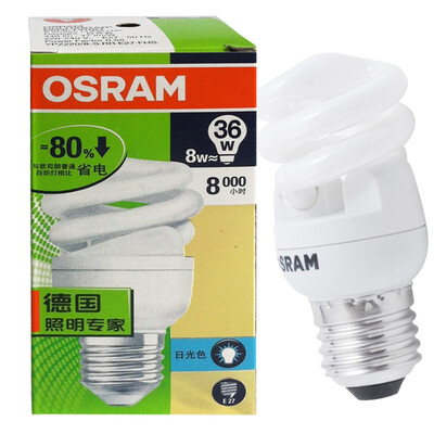 

OSRAM полная спираль энергосберегающие лампы теплый белый E27 8W