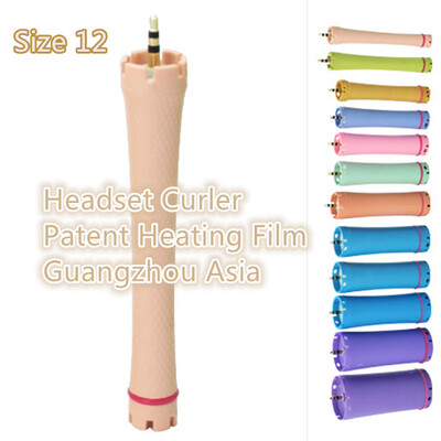 

2017 Venda Quente Do Cabelo Curler, Rolo de cabelo Perm, água-Prova, Headsed Edição, tamanho 12