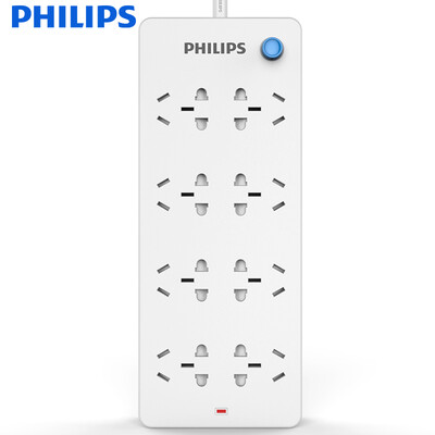 

Philips (PHILIPS) the new national standard socket / plug board / row row / row plug / wiring board / drag line board 8 3 m full length protection door safety fire retardant
