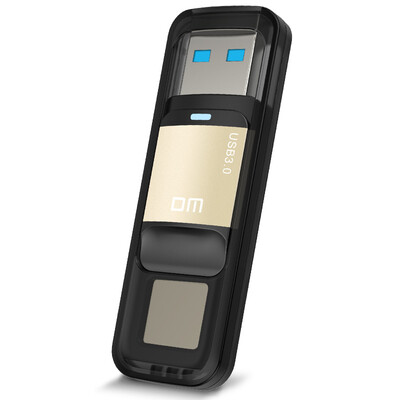 

DM PD061 64G Fingerprint Hardware Encryption Data Security USB Drive USB3.0 (Gold)