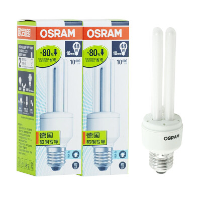 

OSRAM OSRAM T3 standard energy-saving lamps 10W daylight E27 (two loaded)