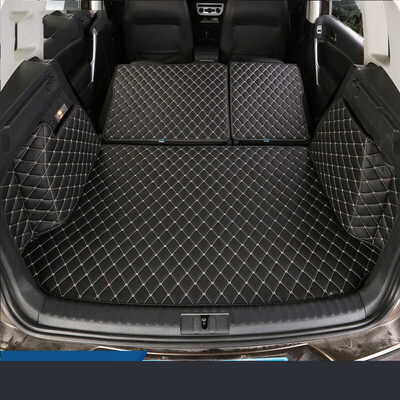 

Huashi Volkswagen Tiguan trunk mat 13-15 models Tiguan tail box pad Tiguan special car trunk mat Volkswagen Tiguan interior accessories rhombic section 5 sets - sports black