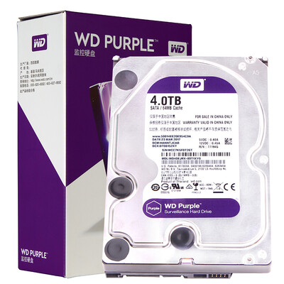 

Western Digital (WD) Фиолетовая пластина 4TB SATA6Gb / s 64M Мониторинг жесткого диска (WD40EJRX)