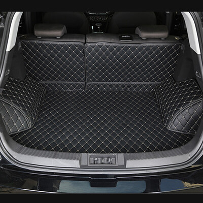 

Huashi Honda CRV trunk mat 17 new crv full surrounded by car leather trunk mat crv special tail box mat crv modified interior accessories 6 piece set business black