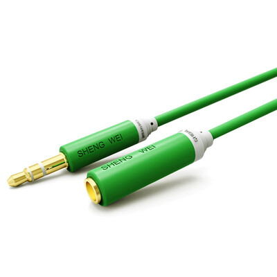 

(Shengwei) AC-2030D 3,5 мм стерео аудио удлинитель мужской до женского удлинителя для наушников 3 м зеленый трава зеленый автомобиль AUX кабель