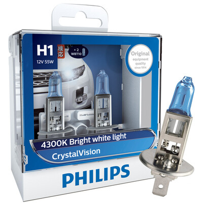 

Philips (Филипс) солдаты Leucaena h11 модернизированы кристалл лампочка автомобиля установлены два цвета температуры 4300K