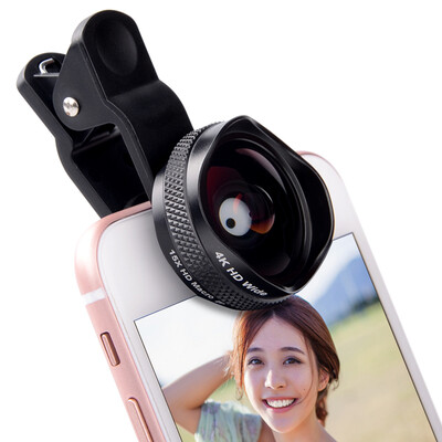 

ESCASE камерофон автоспуска 4K широкоугольный 15X Макро соответствующих моделей Apple, JD-11 Huawei общий черный джентльмен