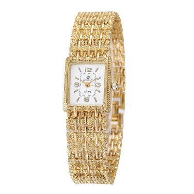 

Gold Watch Women Stainless Steel Bracelet Watches Fashion Casual Wrist Watches Rhinestone Clock