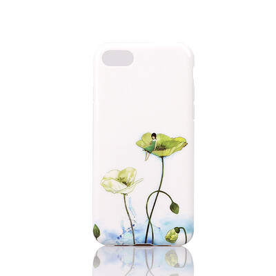 

Чехол для iphone 7 Lotus жесткий ТПУ Coque обратно крышку