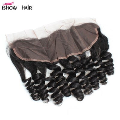 Loose wave Lace Frontal Closure 13x4 Human Hair With Loose Hair Brazilian Virgin Hair Top Quality Brazilian Loose Wave Hair