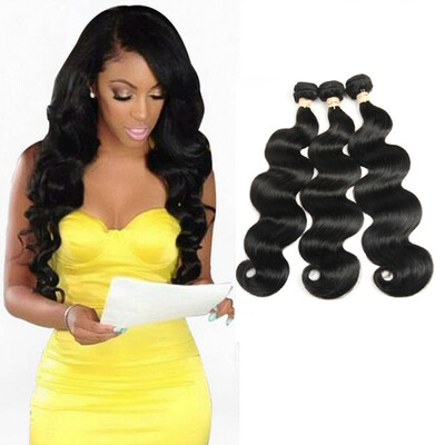 

8A Brazilian Virgin Hair Body Wave 3 Bundles Unprocessed Human Hair Weaves Top Brazilian Hair Weave Bundles Brazilian Body Wave