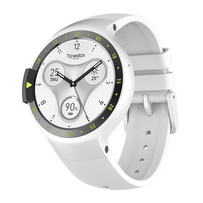 

Ticwatch S спортивный умный телефон 3G Bluetooth Wifi смотреть мужчины и женщины водонепроницаемый GPS позиционирование помните NFC оплаты кардиостимуляции частоту сердечных сокращений, совместимые с Apple, Android телефонов солнечный свет белый