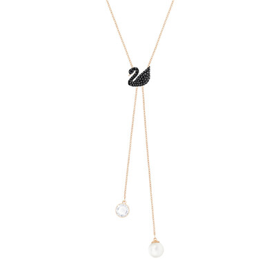 

SWAROVSKI Swarovski Iconic Swan black female black swan necklace 5351806