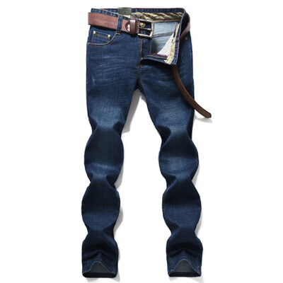 

Battlefield Jeep Cowboy Pants Men's Comfort Simple Pants Casual Slim Jeans Men's Midline Straight Pants Z3A56 Cowboy Blue 35