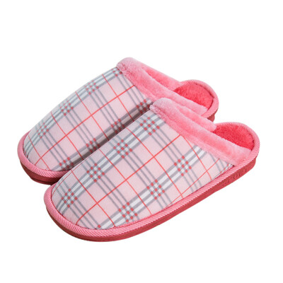 

Lovers couple cotton slippers home slippers female pink 260 3839 yards LJ85758
