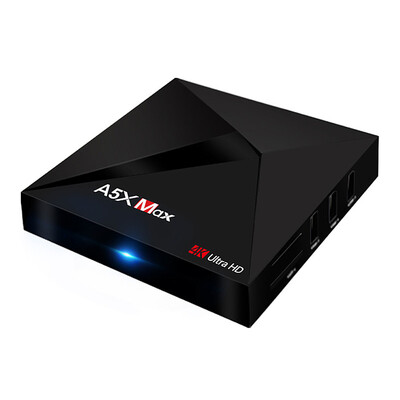 

A5X MAX Android 7.1.1 RK3328 4K HDR TV Box Kodi 17.3 4G/16G WIFI Bluetooth LAN VP9 USB3.0 EU Plug