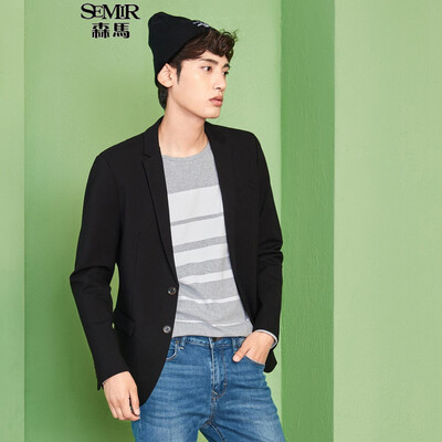

Semir casual wear male 2017 autumn men's suits small suit jacket Korean version of the single West 13316111101 black XXL