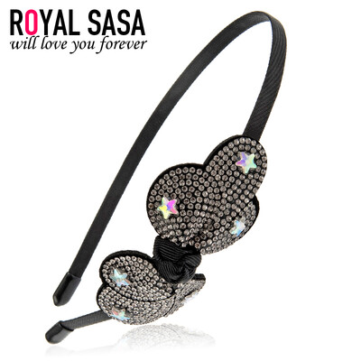 

Royal Salsa (Royalsasa) головной убор украшение для волос давление оголовья искусственной кожи оголовье элегантного кристалла серой звезда
