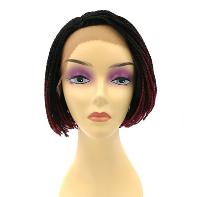 

Lace Front Human Hair Bob Wigs For Black Women Braiding Straight Heat Resistant Hair