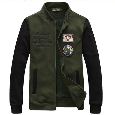 

Battlefield Jeep Sweater Men 's Thicker Casual Warming Cardigan Jacket Men' s 3320 Army Green 3XL
