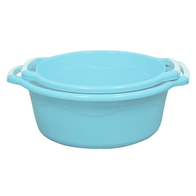 

Youjia kitchen non-slip handle basin wash basin thickened plastic basin two sets of U-6111