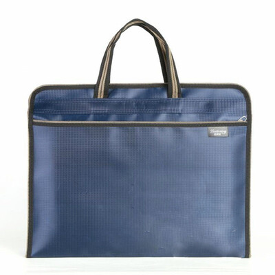 

Large Capacity Handbag Bag Double Layer Zipper Bag Information Conference Bag File Bag Portable Briefcase as gift for men