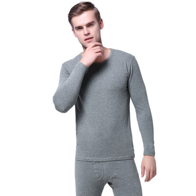

GANGSHA thermal underwear set thin section round neck Slim bottoming warm suit