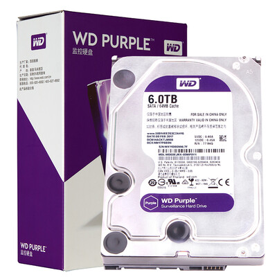 

Western Digital (WD) Фиолетовый диск мониторинга 64M жесткий диск 6TB SATA6Gb / с (WD60EJRX)