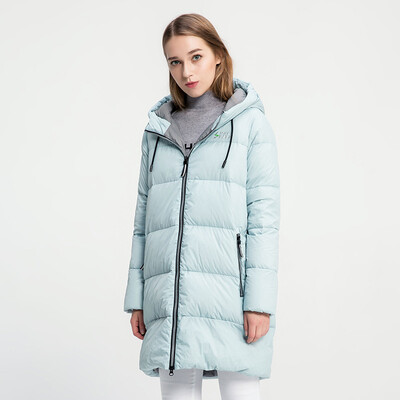 

Snow Flying Winter Down Jacket Women' Long Hooded Jacket Candy Color A1621YY252 Moisturizer | 8145