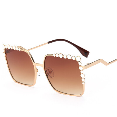 

Lady fashion box metal frame sunglasses as gift for women