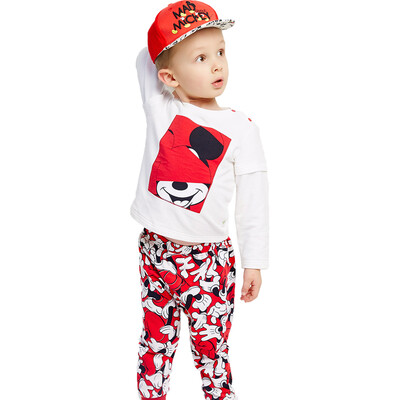 

Disney baby Disney baby Children's clothes Trousers Knit round neck Boys Long Sleeve Set DA711TR01G1190 Carbon Black 90