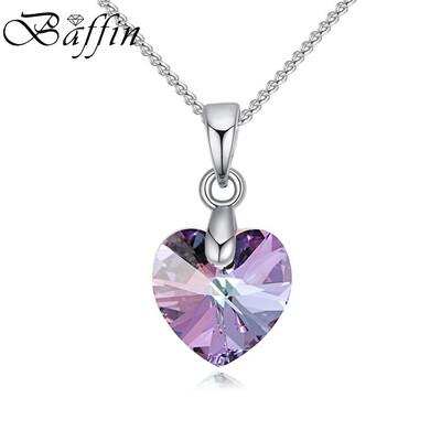 

Baffin мини XILION Сердце ожерелье кристаллов из элементами Swarovski серебро Цвет Колье цепи для женщин дети ювелирные изделия