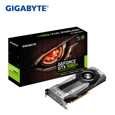

GIGABYTE GTX 1080Ti Founders Edition 11G 1480 ~ 1582MHz / 11010MHz 11G / 352bit GDDR5X PCI-E 3.0 Graphics