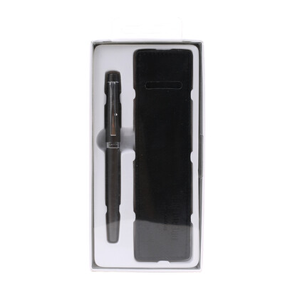 

TRUECOLOR pen ink pen sharp metal pen gift pen student adult calligraphy word with leather case black FP559