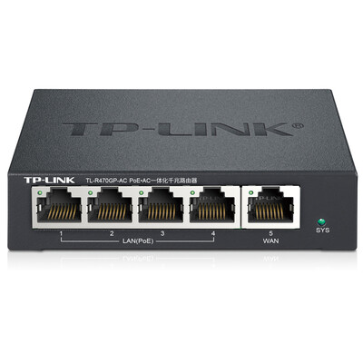 

TP-LINK TL-R470GP-AC PoE питания · интеграция управления портами Gigabit корпоративного класса маршрутизатор AP